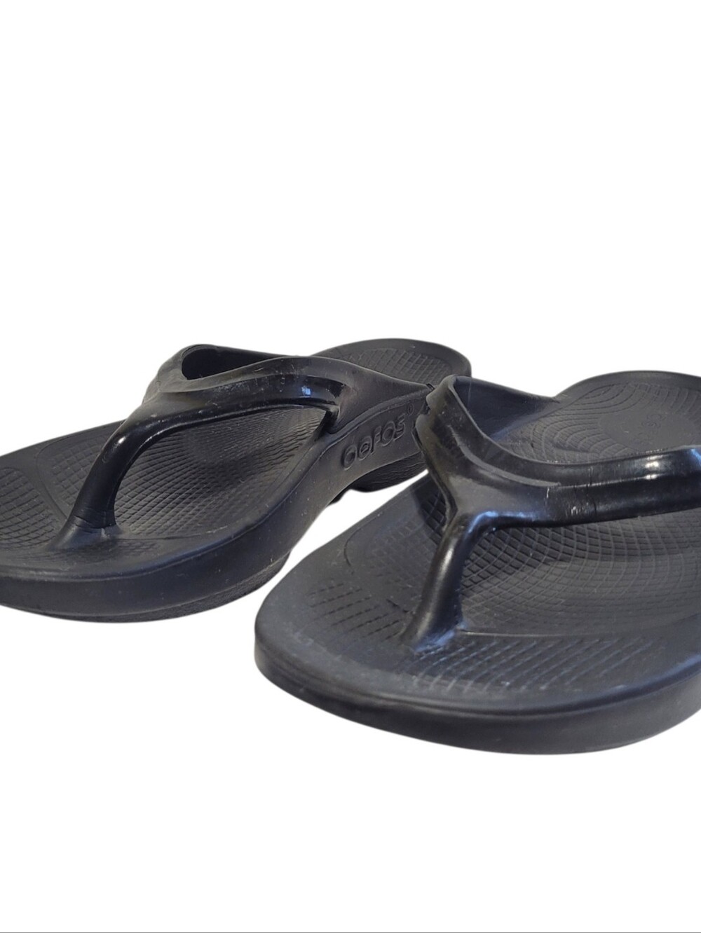 Oofos Ooriginal Thong Sandals Recovery Flip Flops Black Size 9 Womens Light